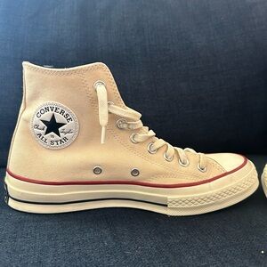 Converse Classic Cream High-Tops woman’s size 9 men’s size 7